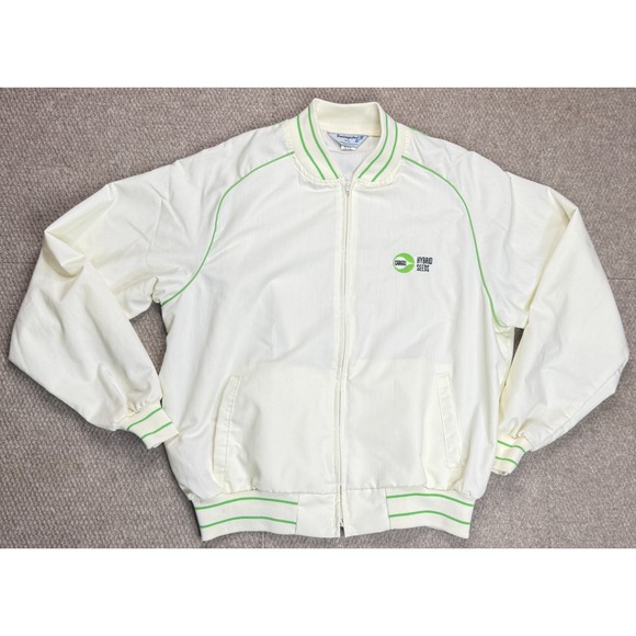 Swingster Cargill Hybrid Seeds Vtg Full Zip Made‎ In USA Jacket Size XL